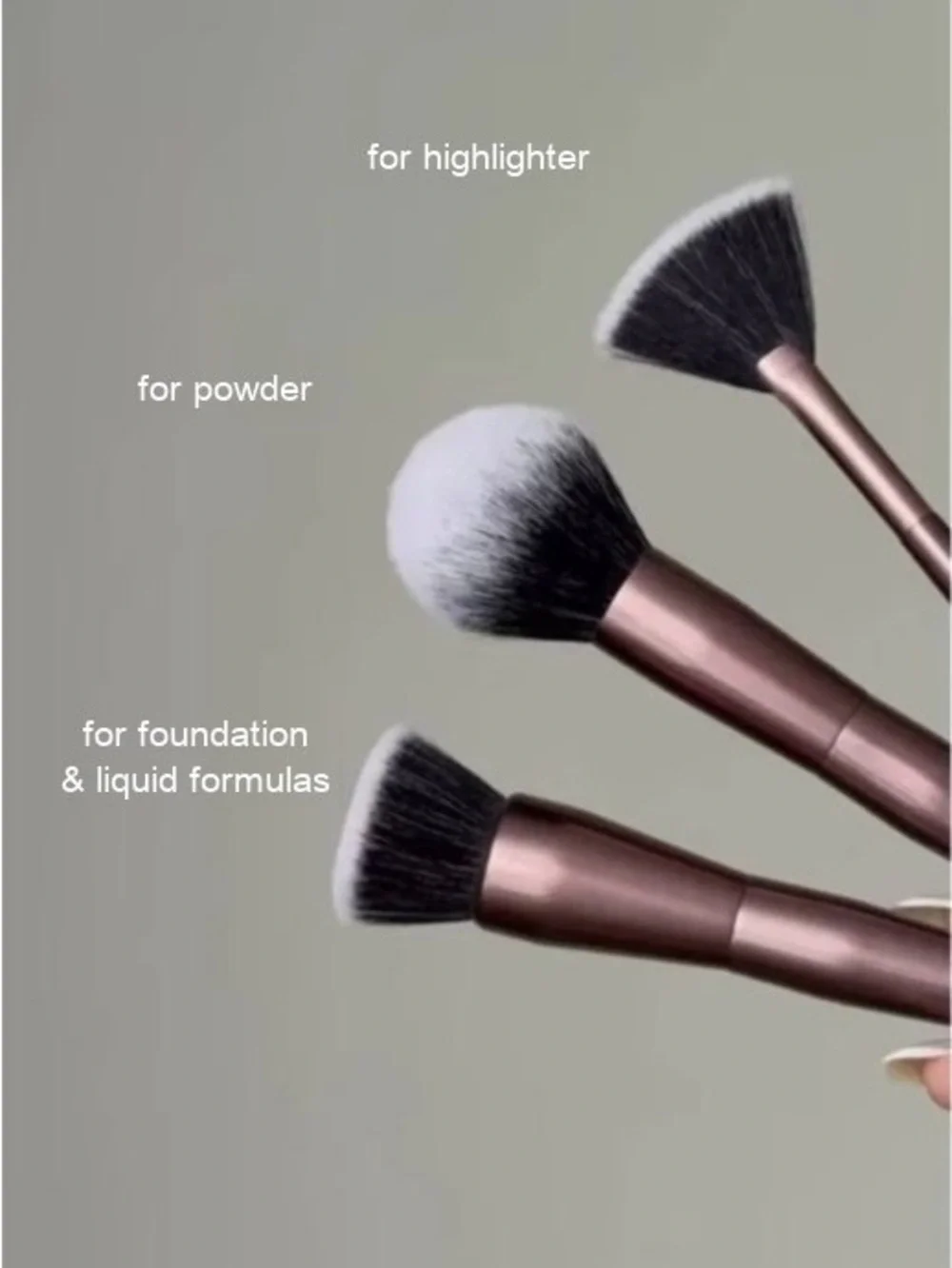 Farina Morelli Milano 10-piece make up brush set + travel pouch - NEW, never use
